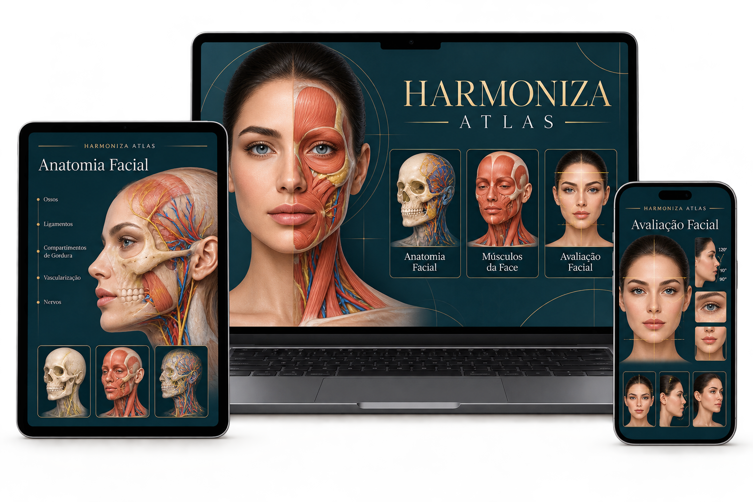 Harmoniza Atlas no notebook, tablet e celular