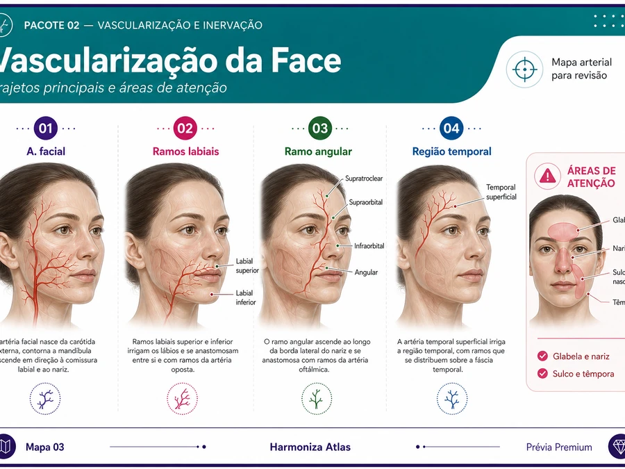 Compartimentos de gordura facial