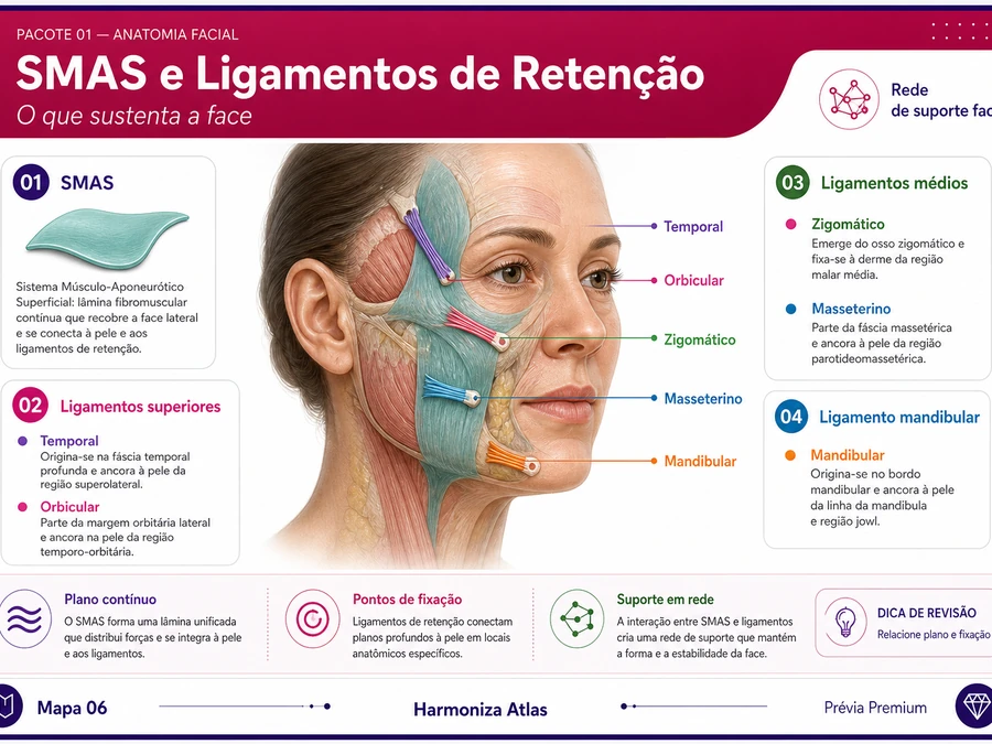 Regiões anatômicas da face